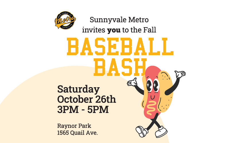 FREE Sunnyvale Metro Little League Baseball Bash